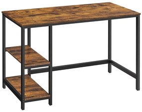 SOLEA íróasztal, barna/fekete