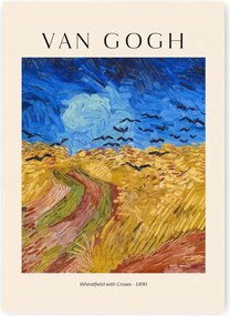Van Gogh Mező Hollókkal Poszter 40x50 cm #334