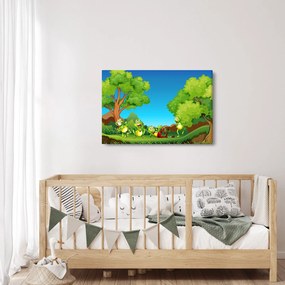 Kép - Boldog békák (90x60 cm)