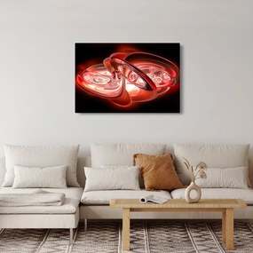 Kép - piros formák (90x60 cm)
