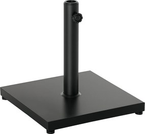 Outsunny Napernyő Állvány 13 kg-os Napernyő Alap, Négyzetes Napernyő Tartó, Napernyő Súly, Állvány 35/38/48 mm Átmérőjű Rúdhoz, Erkélyre, Teraszra, Ke