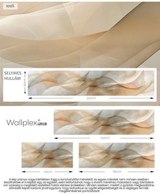 Wallplex konyhahátfal Selymes Hullám (Méret: 60x120)