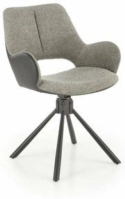 K494 szék, szürke/fekete