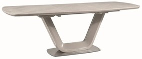 ARMANI CERAMIC asztal 160-220x90 szürke MARMUR/szürke