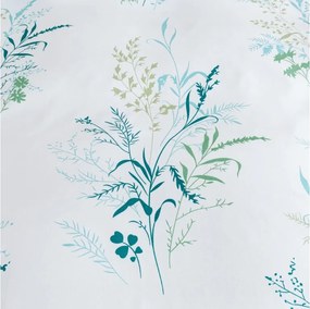 Mikroszálas flanel ágyneműhuzat VERDELLE fehér-zöld Ágyneműhuzat mérete: 70 x 90 cm | 140 x 200 cm