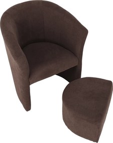 Klub fotel puffal, barna, ROSE