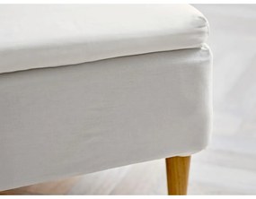 Fehér gumis pamut lepedő 140x200 cm Calm – Södahl