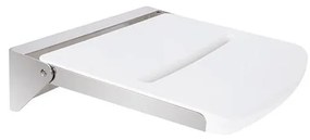 Zuhanyülőke 46,2 x 12 cm ezüst/fehér