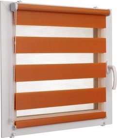 Roló Nappal és Éjszaka Balkonra, Egyedi Méretre Készítve 94x230 CM Narancs