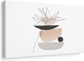 Kép - Vonal művészeti virágok N⁰1 (90x60 cm)