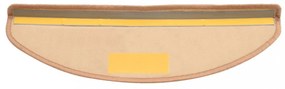 15 db bézs öntapadó lépcsőszőnyeg 65 x 21 x 4 cm