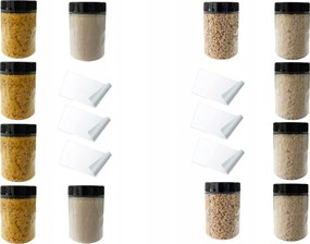 Fűszertartó Tégely 100 ml 12DB+CÍMKÉK