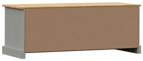 VIGO szürke tömör fenyőfa TV-szekrény 106 x 40 x 40 cm