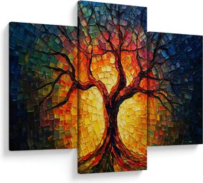 Kép - Az élet fája mozaikban (90x60 cm)