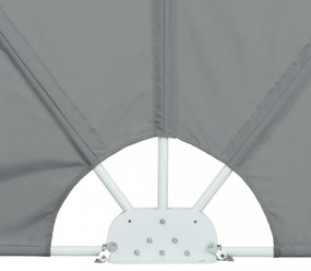 szürke összecsukható terasz oldalárnyékoló 300 x 150 cm