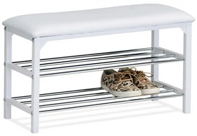 83168-13 Depozit modern pentru pantofi în culoarea albă