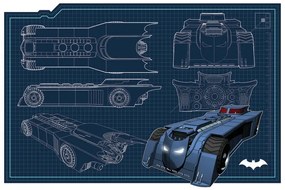 Művészi plakát Batmobil - Blueprint