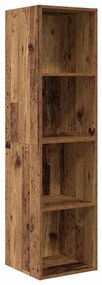 Fali TV szekrény Régi fa 37 x 37 x 142.5 cm Faanyag