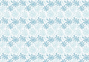 Fotótapéta - Kék királyi minta (147x102 cm)