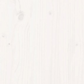 fehér tömör fenyőfa kerti pad 110x38x45 cm