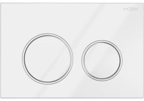 Mexen Fenix 07 XS öblítési gomb, fényes fehér - 600700