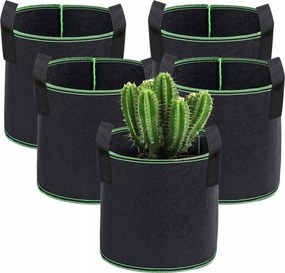 5x Táska Öko ültetőzsák Burgonya termesztéshez Virágtartó 25x20cm