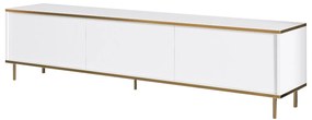TV szekrény Imaj - White, Gold