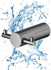 Dupla fürdőszobai akasztó Cersanit Gun Metal Modern design