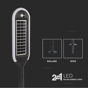 LED Napelemes lámpa érzékelővel BOLLARD LED/5W/5,5V 70 cm 4000K IP65 2000 mAh