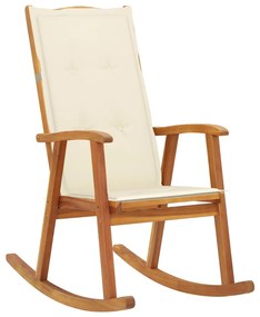 Tömör akácfa hintaszék párnákkal