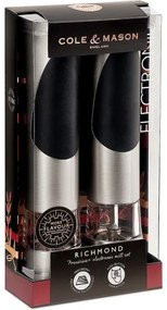 Cole&Mason - Elektromos só- és borsdaráló készlet RICHMOND 2 db 6xAAA