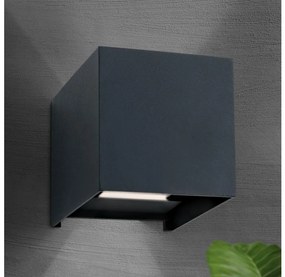 Orion AL 11-1192 - CUBE 2xLED/3W/230V IP54 kültéri fali lámpa, antracit