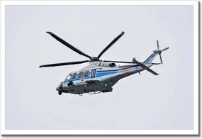 Poszterek keretben 60x40 Japán helikopter