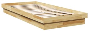 tömör tölgyfa ágykeret matrac nélkül 80x200 cm