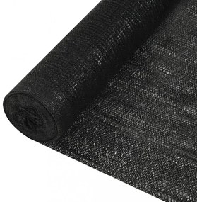 fekete HDPE belátásgátló háló 1,5 x 50 m 195 g/m²