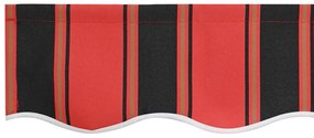 Kézi Behúzható Napellenző LED-del Narancs és Barna 350x250 cm