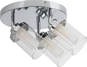 Beltéri karos spotlámpa g9 3x28w króm/opál üveg aviva