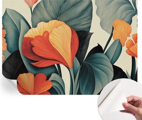 Öntapadós Stílusos Dekoratív Fotótapéta Színes virágok 208x146 cm