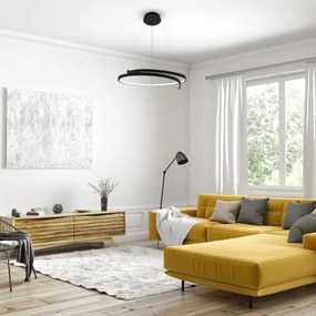 LED Csillár zsinóron LORENZO LED/35W/230V fekete