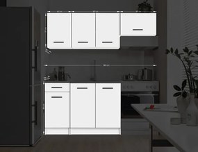 ARLEN 180 cm-es fehér konyhablokk