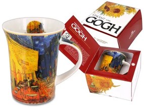 Porcelánbögre Van Gogh dobozban, 350ml, Van Gogh: Kávéház éjjel