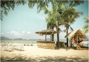 Fotótapéta trópusi tenger pálmafák fotótapéta 416 x