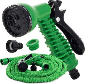 X-HOSE locsolócső szórófejjel 60m, zöld