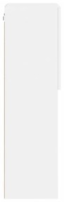 fehér TV-szekrény LED lámpákkal 40,5 x 30 x 102 cm