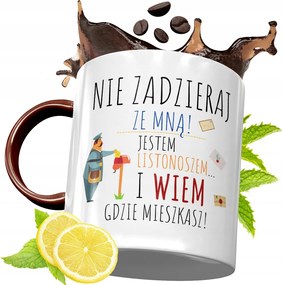 Bordó Bögre Postásnak Születésnapra Ajándék fényképes nyomattal