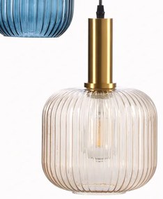 ONLI - Csillár zsinóron DOROTY 1xE27/22W/230V kék/arany