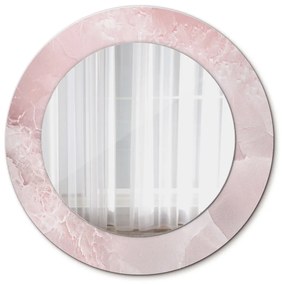 Kerek díszes tükör Rózsaszínű kő fi 50 cm