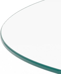 Üveg kerek dohányzóasztal ø 80 cm Samos – Actona