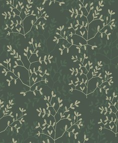 Decoprint Antibes Branches fekete-pezsgő leveles vlies tapéta – AN28253