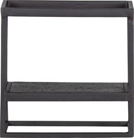 Fém polc CASTO 40x40 cm, fekete